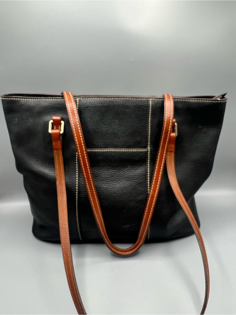 Dooney & Bourke Black Pebbled Leather Lexington Tote - Picture 3 of 6